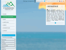 Tablet Screenshot of canigou-immobilier.com